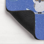 Tapis De Souris Deux petits hiboux blancs (Coin)