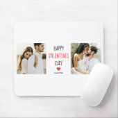 Tapis De Souris Deux photos | Happy Valentines Day | (Avec souris)