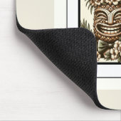 Tapis De Souris Deux pièces Gay Ananas Tiki Head Mariage rétro (Coin)