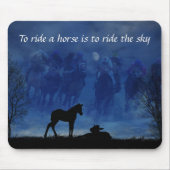 Tapis De Souris Deux Pieds De Hippocampe Thoroughbred Pad Souris (Devant)