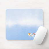 Tapis De Souris Deux poissons rouges (Avec souris)