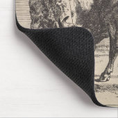 Tapis De Souris Deux taureaux de combat (par Paulus Potter) (Coin)
