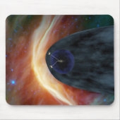 Tapis De Souris Deux Voyageurs Spacecraft Explorer L'Espace Turbul (Devant)