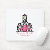 Tapis De Souris Deuxième école de point de polka de professeur de (Avec souris)