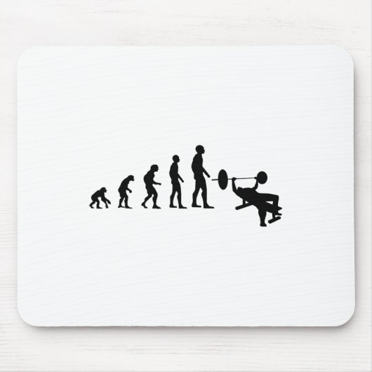 Tapis De Souris Développé couché Bodybuilding Évolution drôle Forc (Devant)