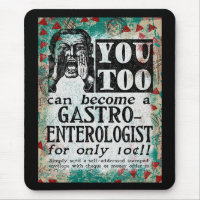 Devenez Gastroentérologue Souris Pad Funny Retro