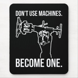 Tapis De Souris Devenez Une Machine - Drôle Cartoon Strongman Lift