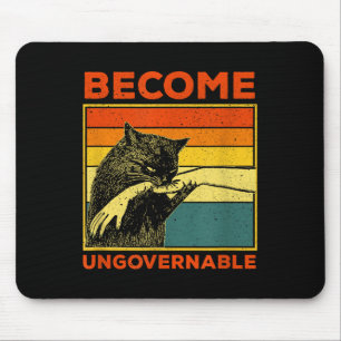 Tapis De Souris Devenir ingouvernable - Black Cat Mâle de morsure 