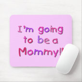 Tapis De Souris Devenir maman - rose et violet (Avec souris)