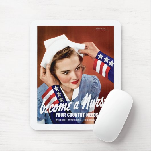 Tapis De Souris Deviennent une infirmière (Avec souris)