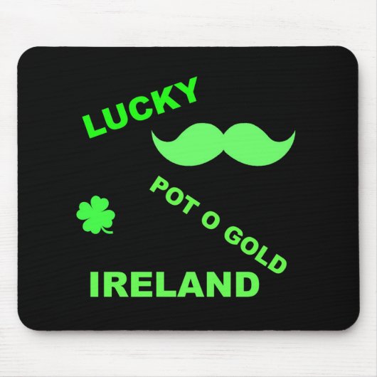 Tapis De Souris Devis irlandais Lucky Pot o Gold (Devant)
