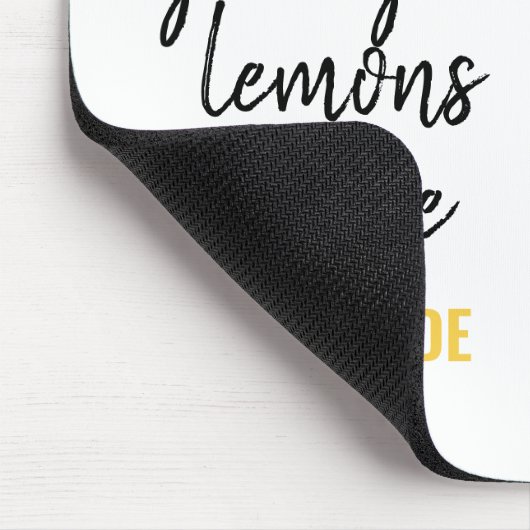 Tapis De Souris Devis jaune citron amusant (Coin)