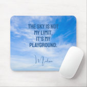 Tapis De Souris Devis Sky de nom personnalisé (Avec souris)