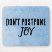 Tapis De Souris Devis sur aquarelle bleu (Devant)