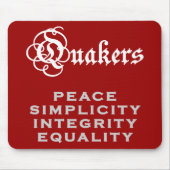 Tapis De Souris Devise de quaker (Devant)