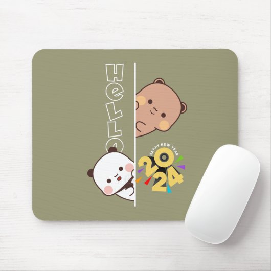 Tapis De Souris Dévoilement du Nouvel An 2024 | (Avec souris)
