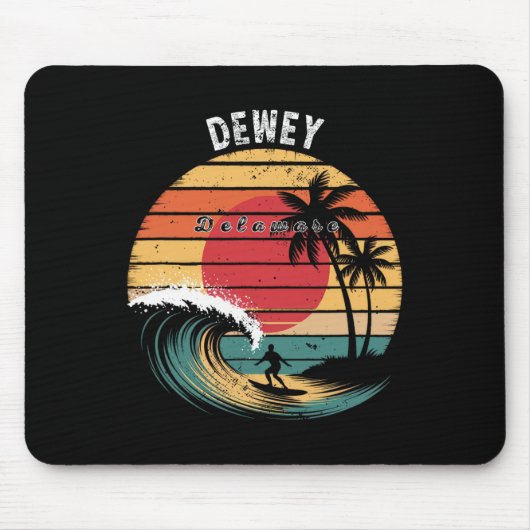 Tapis De Souris Dewey Beach Delaware Plage Surfing (Devant)