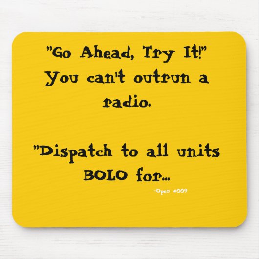 Tapis de souris d'expédition "vous ne pouvez pas (Devant)