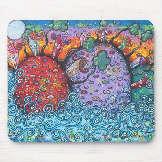Tapis de souris d'harmonie de bord de la mer (Devant)