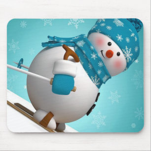Tapis de souris d'hiver/Bonhomme de neige