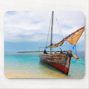 Tapis De Souris Dhow traditionnel, Zanzibar, Tanzanie
