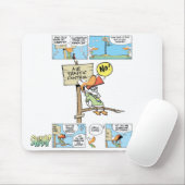 Tapis de souris d'humour de contrôle du trafic (Avec souris)