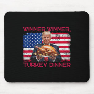 Tapis De Souris D'humour Drôle Trump Gagnant Gagnant Dîner de dind