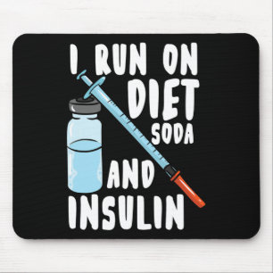 Tapis De Souris Diabète Diète Soda Et Insuline Diabétique