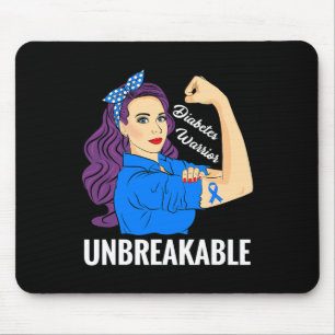 Tapis De Souris Diabète Guerrier Sucre Diabétique Type 1 2 Sensibi