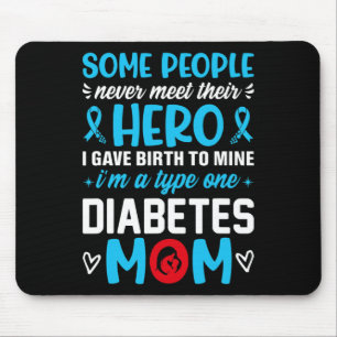 Tapis De Souris Diabète Type 1 Survivant Maman - Femmes T1 Diabète