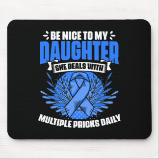 Tapis De Souris Diabétique Warrior Daughter Diabetic Diabetic Awar
