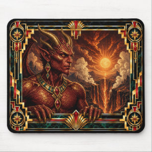 Tapis De Souris Diable, Art Déco Mythique