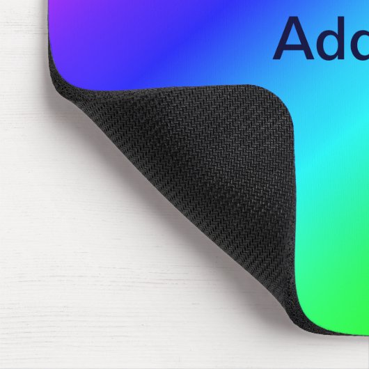 Tapis De Souris Diagonale arc-en-ciel bleu à vert (Coin)