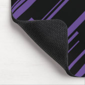 Tapis De Souris Diagonales en violet et noir (Coin)