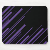 Tapis De Souris Diagonales en violet et noir (Devant)