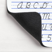 Tapis De Souris Diagramme alphabétique anglais en écriture manuscr (Coin)