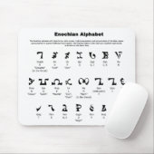 Tapis De Souris Diagramme d'alphabet d'Enochian (Avec souris)