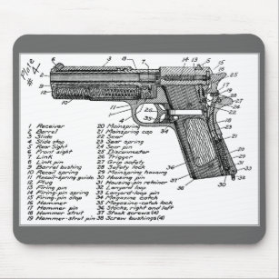 Tapis De Souris Diagramme d'arme à feu