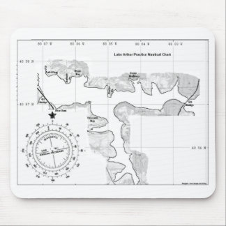 Tapis De Souris Diagramme de lac Arthur Mousepad
