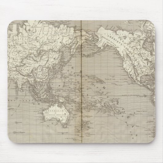 Tapis De Souris Diagramme de planisphère du système solaire (Devant)