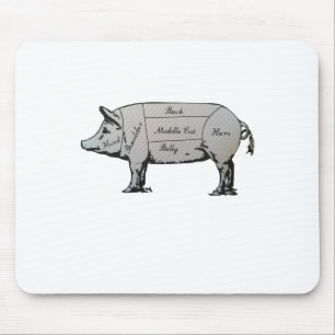 Tapis De Souris Diagramme de porc