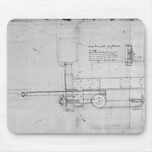 Tapis De Souris Diagramme d'un boulon mécanique (Devant)