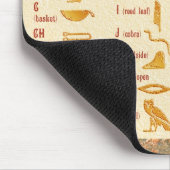 Tapis De Souris Diagramme hiéroglyphique égyptien d'alphabet (Coin)