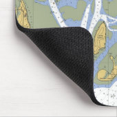 Tapis De Souris Diagramme nautique Mousepad de port de Duxbury mA (Coin)