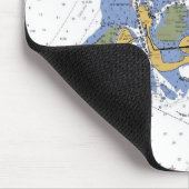 Tapis De Souris Diagramme nautique Mousepad de port de Sarasota, (Coin)