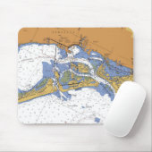 Tapis De Souris Diagramme nautique Mousepad de port de Sarasota, (Avec souris)