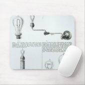 Tapis De Souris Diagrammes des ampoules et de leurs parenthèses (Avec souris)