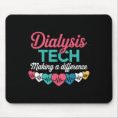 Tapis De Souris Dialysis Tech Making A Difference Technician Heart (Devant)