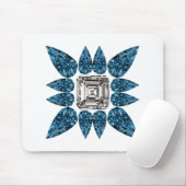 Tapis De Souris Diamant bleu (Avec souris)