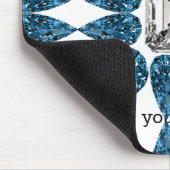 Tapis De Souris Diamant bleu (Coin)